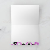 Birthday for a granddaughter, bright flowers. karte (Innenseite)