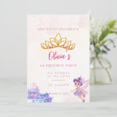 Birthday for girl einladung (Stehend Vorderseite)