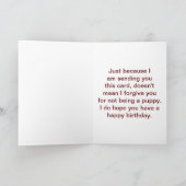 BIrthday for Little Sister Karte (Innenseite)