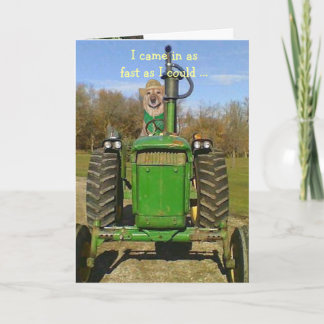 Birthday for Tractor Fans Karte