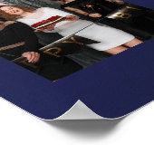 Birthday Foto Collage Marine blaue BESTE FREUNDIN Poster (Ecke)