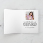 Birthday Foto Happy Face Aviator Glasses Funny Fun Karte (Innenseite)