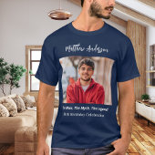 Birthday Foto man Mythos Legende Name Spaß blau T-Shirt