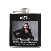 Birthday Foto man Mythos Legende Name Spaß Flachmann (Vorderseite)