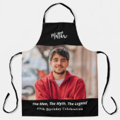 Birthday Foto man Mythos Legende Name Spaß Schürze (Vorderseite)