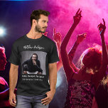 Birthday Foto man Mythos Legende Name Spaß T-Shirt<br><div class="desc">Personalisieren und fügen Sie Ihr eigenes Foto des Geburtstagsjungen/Mannes hinzu. Personalisieren und fügen Sie einen Namen,  Alter 40 und einen Text. Text: Der Mann,  der Mythos,  die Legende.</div>