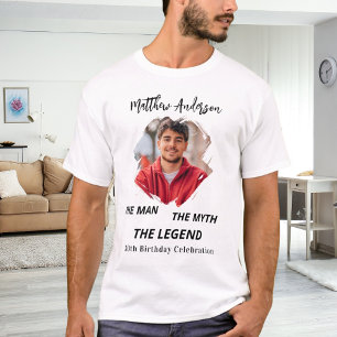 Birthday Foto man Mythos Legende Name Spaß T-Shirt