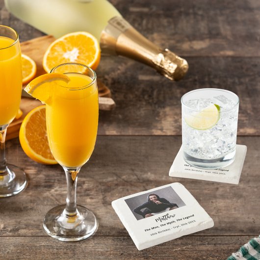 Birthday Foto Man Mythos Legende Steinuntersetzer