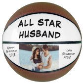 Birthday Foto Personalisiert Basketball (Vorderseite)