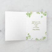 birthday Foto with daisy background Karte (Innenseite)