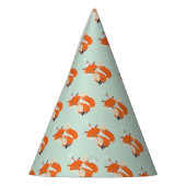 Birthday Fox in einem Party Partyhütchen (Links)