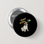Birthday French Bulldog Button (Vorne & Hinten)