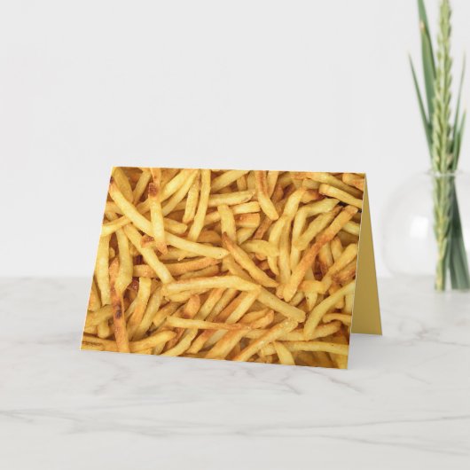 Birthday French Fries Karte (Vorderseite)