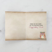 birthday friend chocolate chip cookies with bow karte (Innenseite)