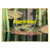 Birthday Frog Große Geschenktüte (Vorderseite)
