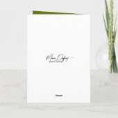 Birthday Frog Holding a Daisy Karte (Rückseite)