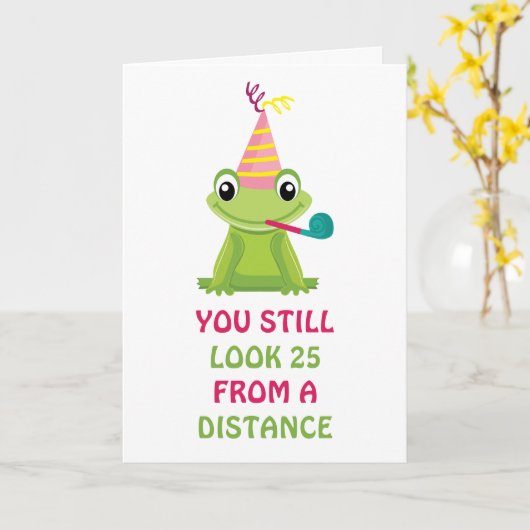 Birthday Frog Karte (Gelbe Blume)