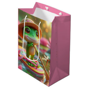 Birthday Frog Paddeln einer Drehend Flop Mittlere Geschenktüte