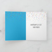 Birthday Frog springt aus dem Wasser Karte (Innenseite)