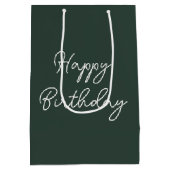 Birthday Frog Tragen einer Wasserschlauchkrone Mittlere Geschenktüte (Rückseite)