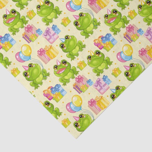 Birthday Frogs Seidenpapier (Ausschnitt)