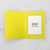 Birthday Frosch auf einer Sonnenblume Karte (Innenseite)