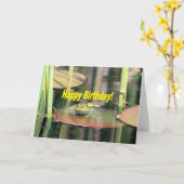 Birthday Frosch Karte (Gelbe Blume)