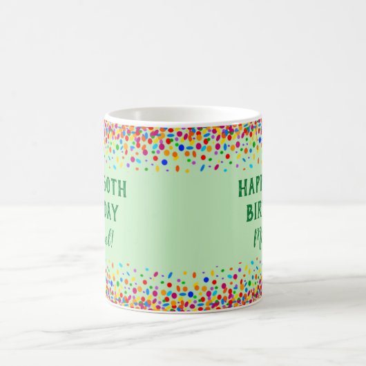 Birthday Fun Colorful Confetti Kaffeetasse (Mittel)