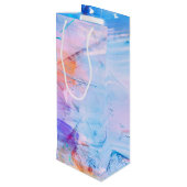 Birthday Fun Pisces Zodiac Geschenktüte Für Weinflaschen (Rückseite Schrägansicht)