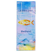 Birthday Fun Pisces Zodiac Geschenktüte Für Weinflaschen (Vorderseite)