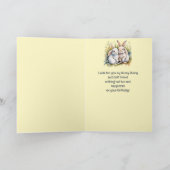 Birthday Fun Sweetheart Hunny Bunny Animal Art Karte (Innenseite)