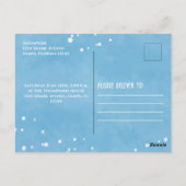 Birthday Fun Whimsical Ocean Swimming Haie Postkarte (Rückseite)