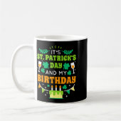 Birthday Funny Born On St Patricks Day 2020 Kaffeetasse (Links)