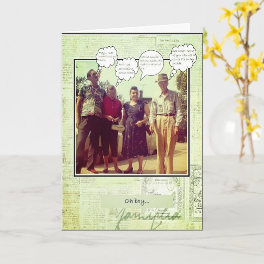 Birthday Funny Karte (Gelbe Blume)