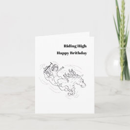 Birthday G Card : Riding High . Karte