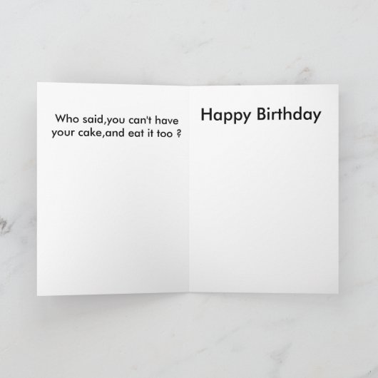 Birthday Gal, bei 55 Greeting Card Design von Sarr Karte (Innenseite)