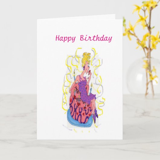 Birthday Gal /Sarr Karte (Gelbe Blume)