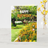 Birthday Garden Card Karte (Gelbe Blume)