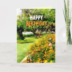 Birthday Garden Card Karte