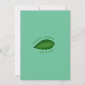 Birthday Garden Theme Dankeskarte (Rückseite)