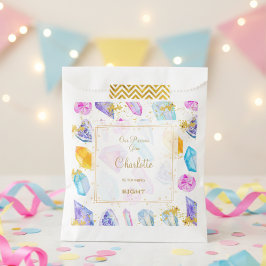 Birthday Gem Party Crystals Girl's Aquarell Geschenktütchen