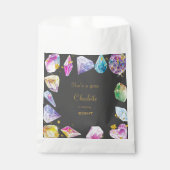 Birthday Gem Party Crystals Girl's Aquarell Geschenktütchen (Vorderseite)