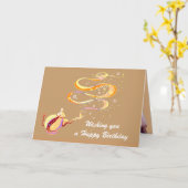 Birthday Genie Karte (Gelbe Blume)