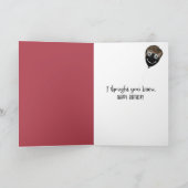 Birthday German Shepherd Hunde Humor Karte (Innenseite)