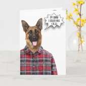 Birthday German Shepherd Hunde Humor Karte (Gelbe Blume)