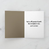 Birthday Getting Old Humor Basset Hound  Karte (Innenseite)