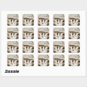 Birthday Ghosts Quadratischer Aufkleber (Blatt)