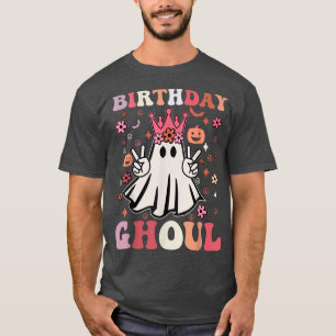 Birthday Ghoul Niedlich Ghosts Boo Retro Groovy Bl T-Shirt