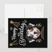 Birthday Gift Australian Shepherd Postkarte (Vorne/Hinten)
