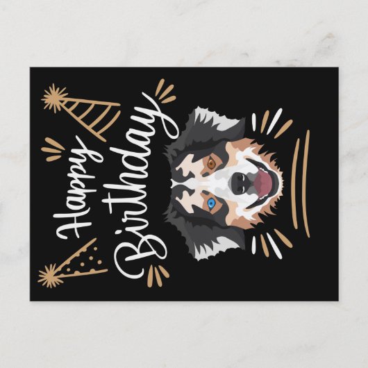Birthday Gift Australian Shepherd Postkarte (Vorderseite)
